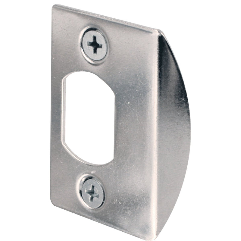 Defender Security Chrome 1-3/4 In. Lip Strike Plate