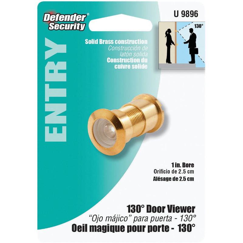 Defender Security Solid Brass 1 In. Hole Door Viewer