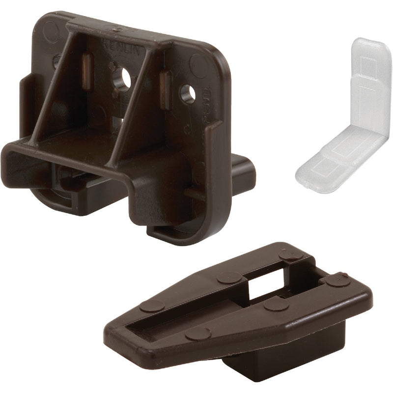 Prime-Line Brown Plastic Drawer Track Guide Kit