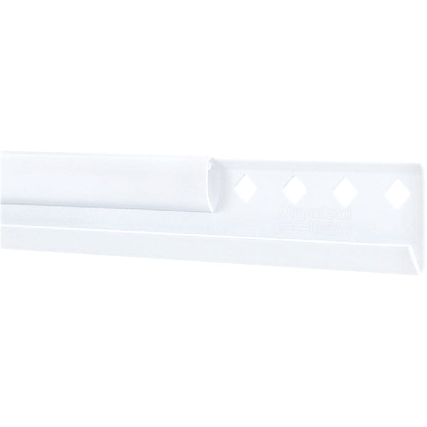 FreedomRail 42 In. White Horizontal Hanging Rail with Cover