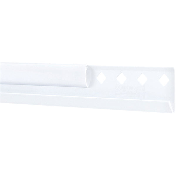 FreedomRail 78 In. White Horizontal Hanging Rail with Cover