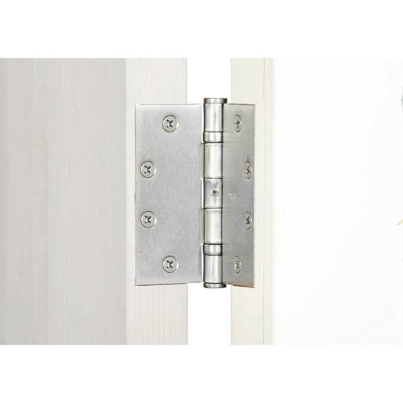 National Satin Chrome Ball-Bearing Hinges