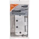 National Satin Chrome Ball-Bearing Hinges