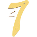 Hy-Ko 4 In. Polished Brass House Number Seven