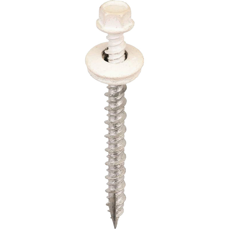 Acorn International 2 In. Washered White Metal To Wood Screw (250 Ct.)