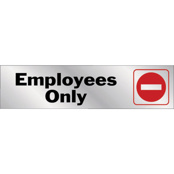 Hy-Ko 2x8 Employees Only Sign