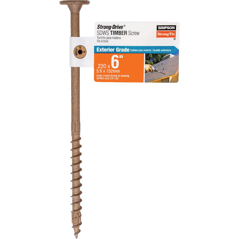 Simpson Strong-Tie Strong-Drive SDWS Timber (Exterior Grade) 0.220 in. x 6 In. T40 Screw