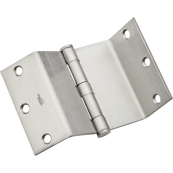 National Satin Chrome Swing Clear Hinge