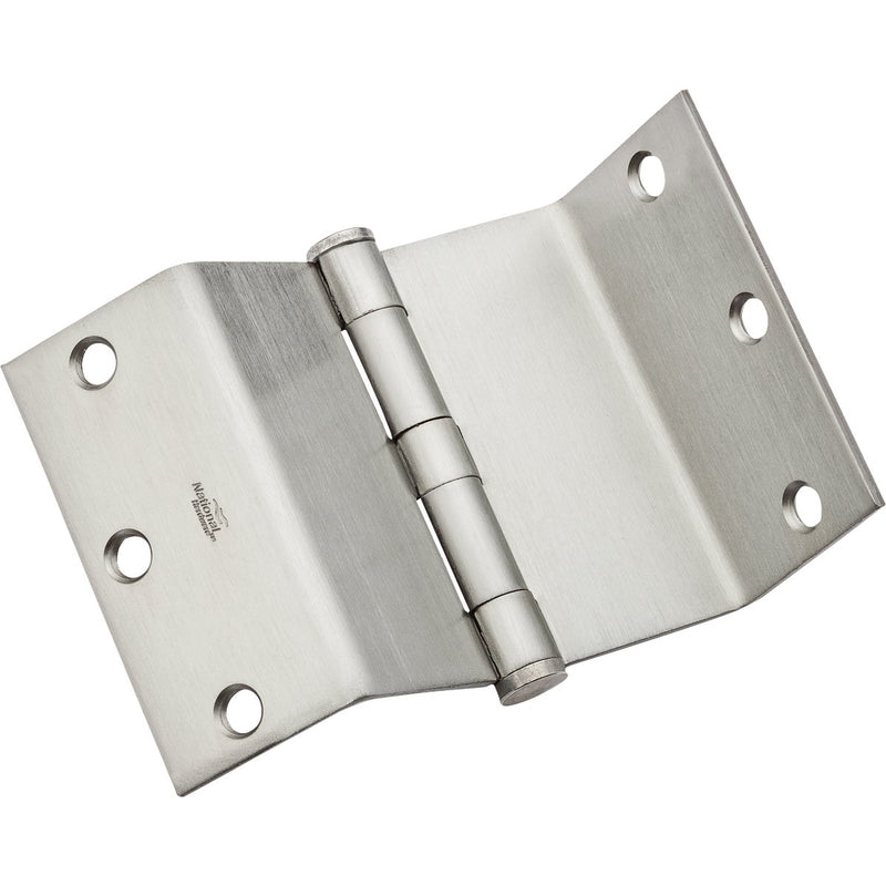 National Satin Chrome Swing Clear Hinge