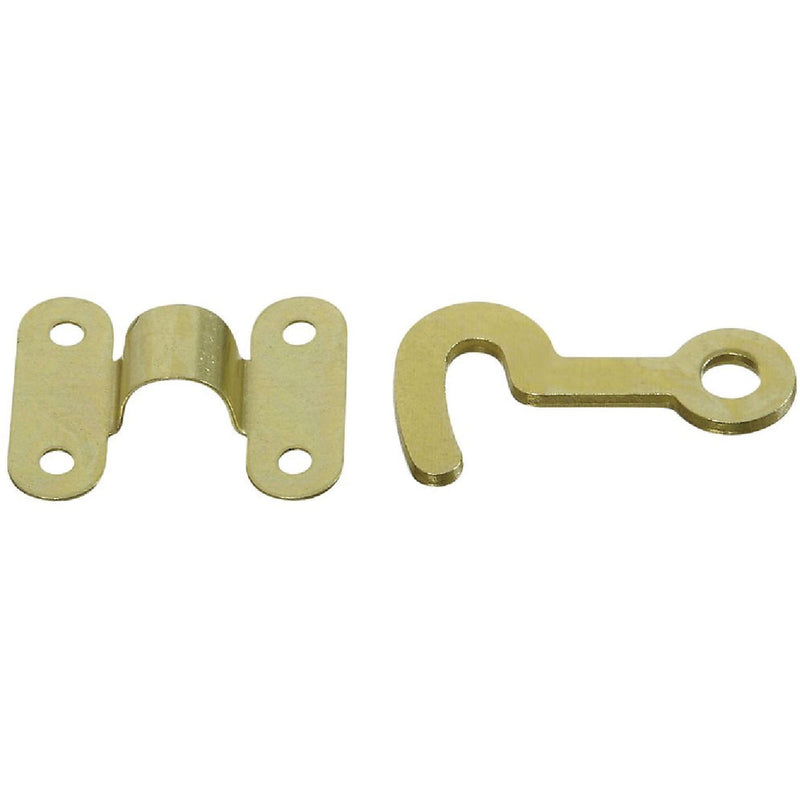 National Solid Brass Hook And Staple (2 Count)