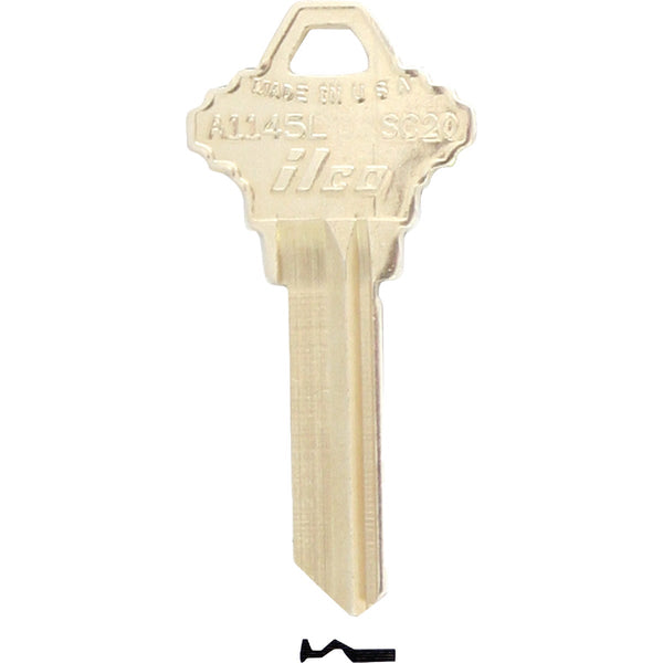ILCO Schlage Nickel Plated House Key, SC20 / A1145L (10-Pack)