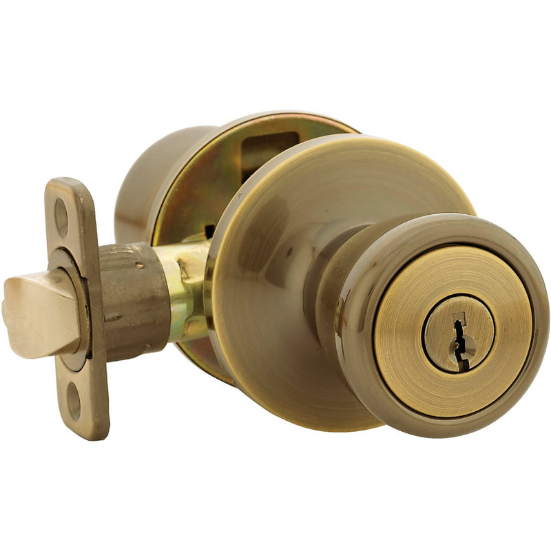 Steel Pro Antique Brass Entry Door Knob