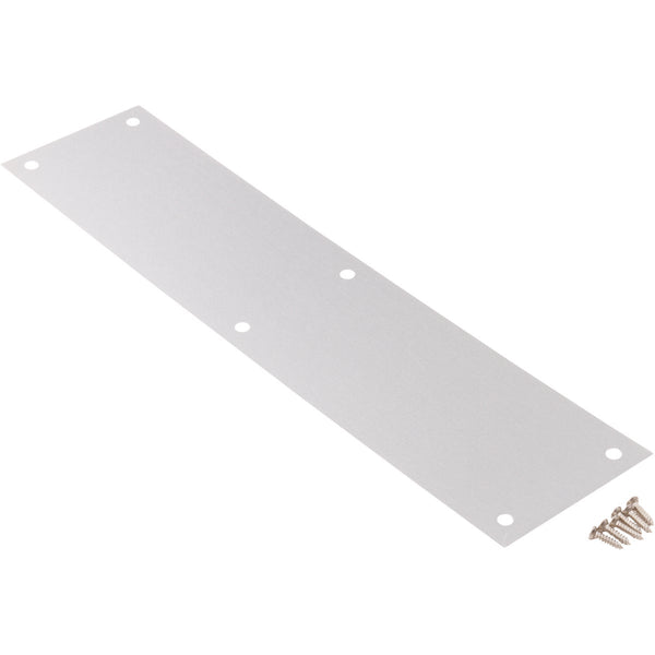 National Satin Aluminum Push Plate