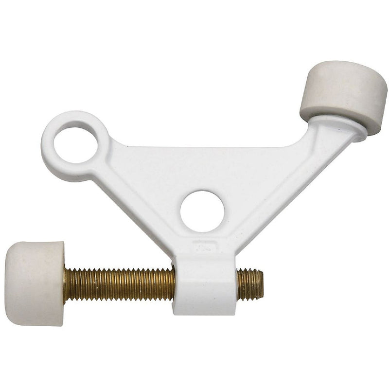 National White Zinc Hinge Pin Door Stop