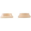 National 1-3/8 In. Wood Closet Rod Socket, Natural (2-Pack)