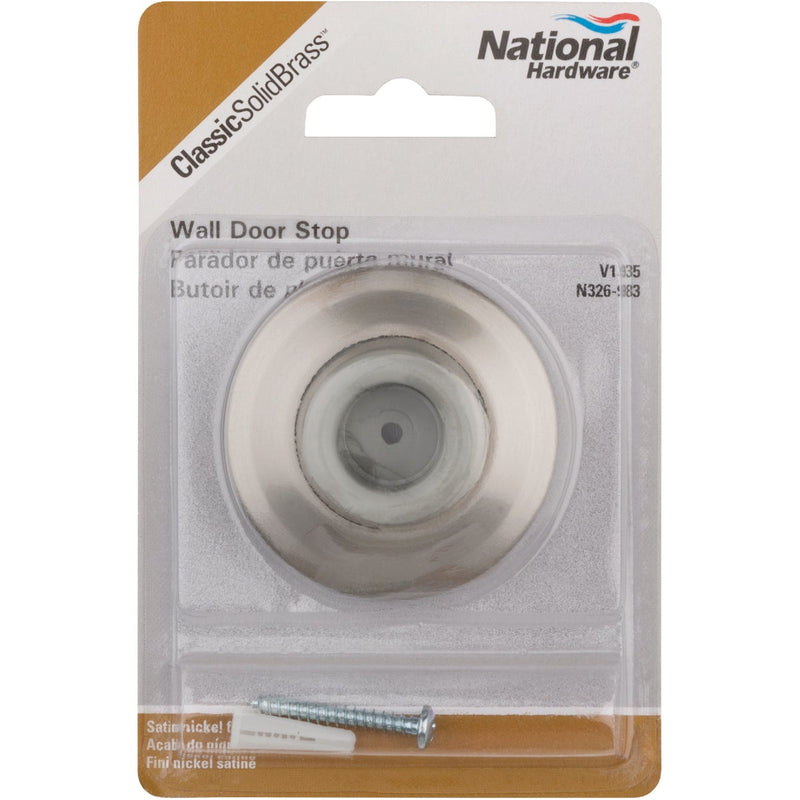 National Solid Brass Wall Door Stop