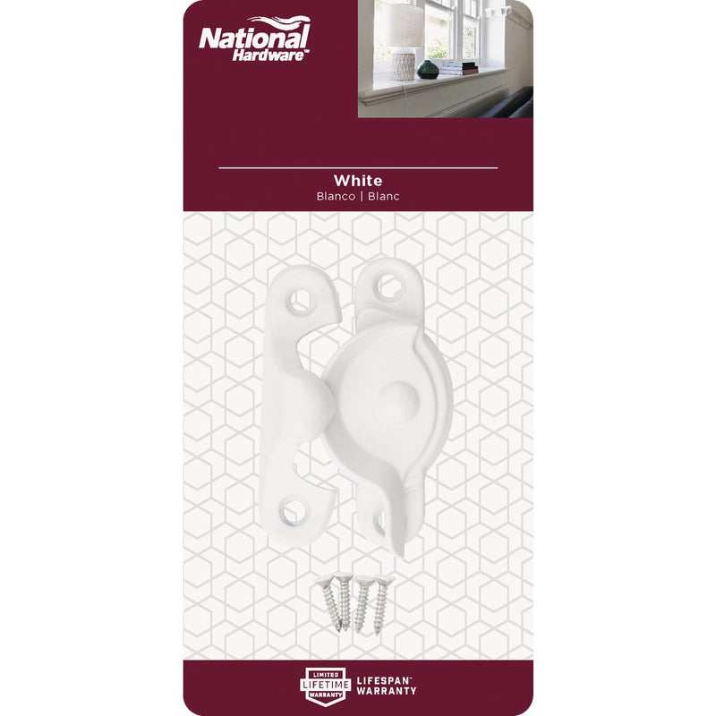 National White 7/8 In. Crescent Sash Lock