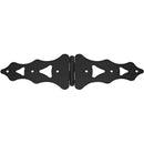 National 10 In. Black Ornamental Strap Hinge