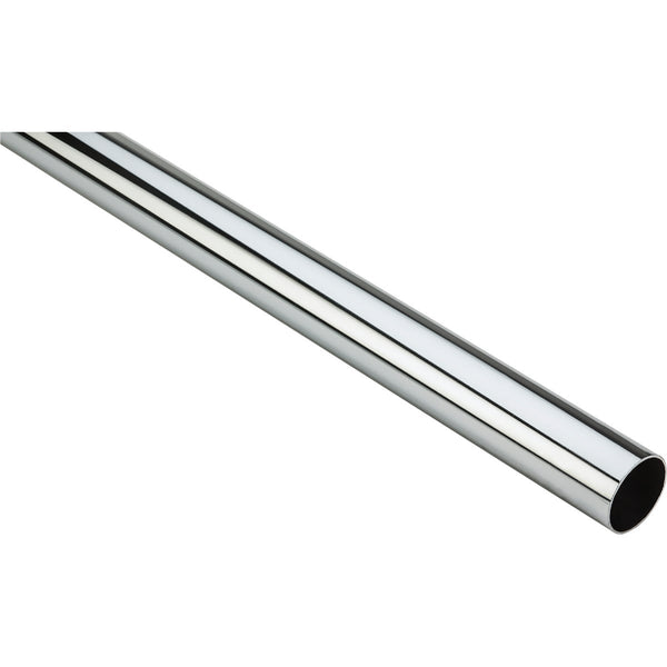 Stanley Home Designs 6 Ft. x 1-5/16 In. Cut-to-Length Closet Rod, Chrome