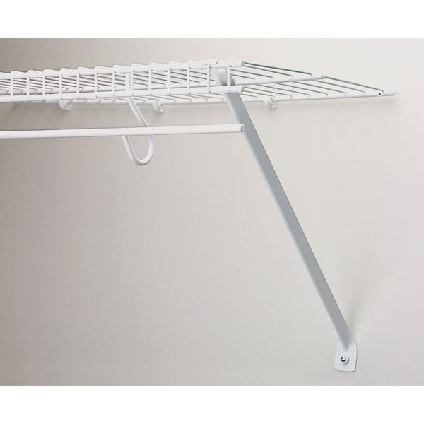 Rubbermaid 12 In. White Steel Support Brace