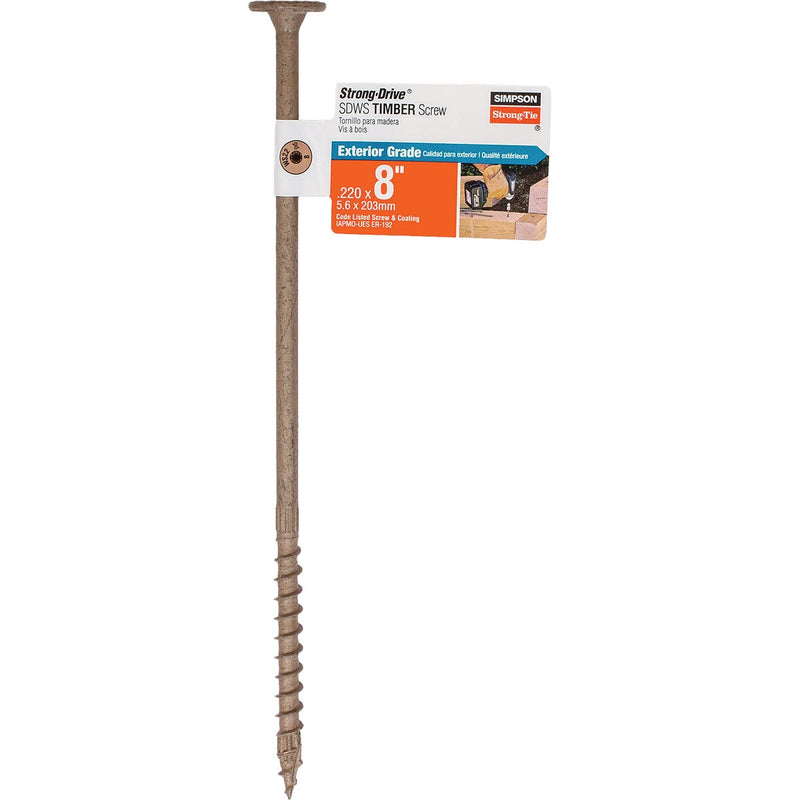 Simpson Strong-Tie Strong-Drive SDWS Timber (Exterior Grade) 0.220 in. x 8 In. T40 Screw