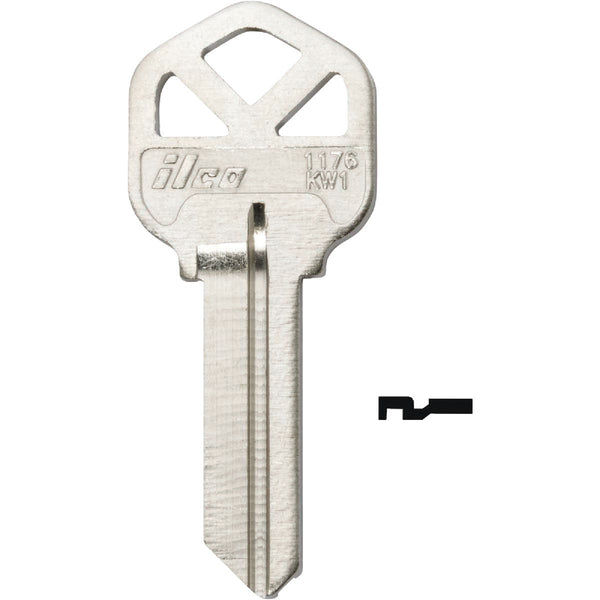 ILCO Key Blank For Kwikset Lockset 1176 (10-Pack)