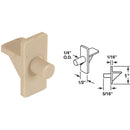 Prime-Line 1/4 In. Almond Plastic Shelf Support (8 Count)