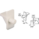 Prime-Line 1/4 In. White Plastic Shelf Support (8 Count)