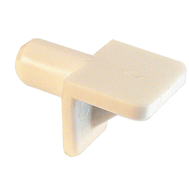 Prime-Line 5mm White Plastic Mini Shelf Support (8 Count)