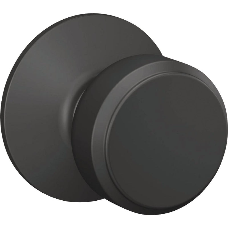 Schlage Bowery Matte Black Passage Door Knob