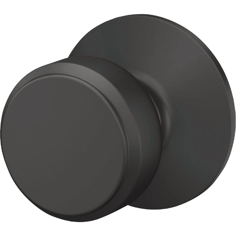 Schlage Bowery Matte Black Passage Door Knob