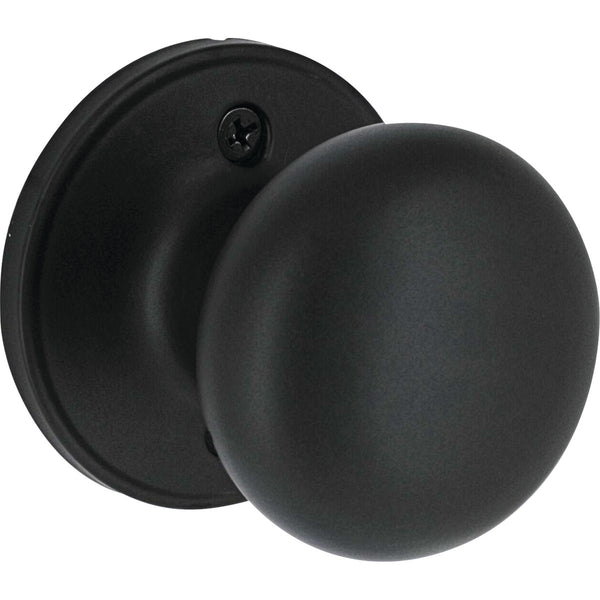 Steel Pro Matte Black CP Half Round Dummy Lock