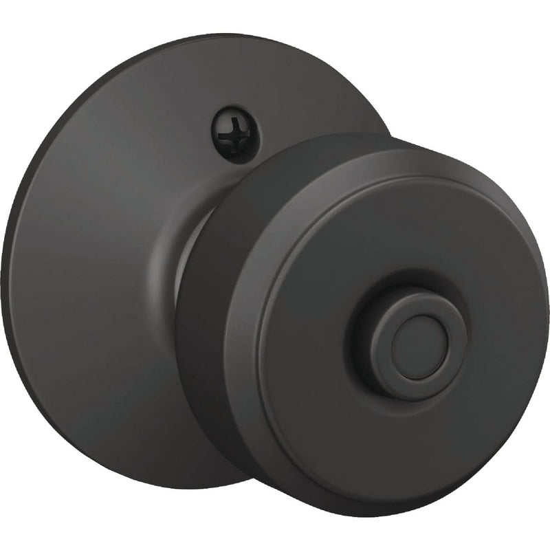 Schlage Bowery Matte Black Bath/Bedroom Privacy Lock