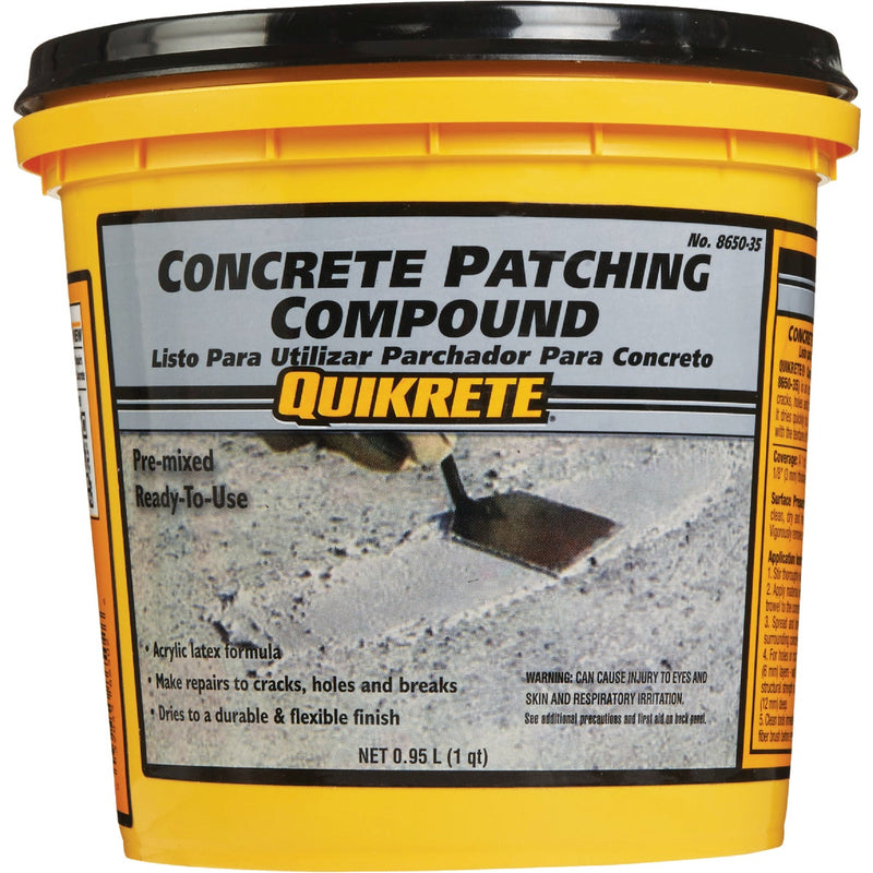 Quikrete 1 Qt. Pre-Mixed Gray Concrete Patch