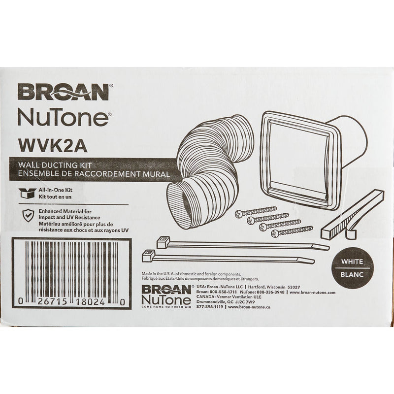 Broan-Nutone 3 In./4 In. Exhaust Fan Wall Vent Kit (8-Piece)