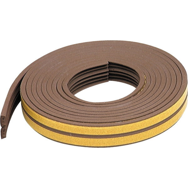 M-D Brown 17 Ft. 3/8 In. Extreme Temp Small Gap Rubber Weatherstrip, Brown