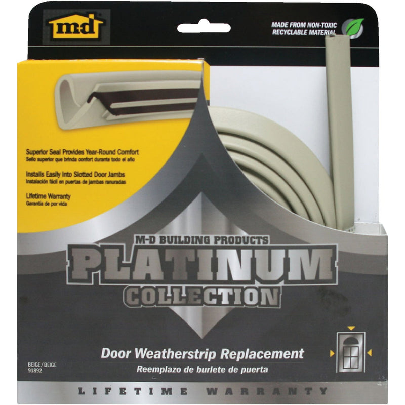 M-D 84" Beige Door Jambs Weatherstrip Replacement