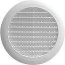 Builders Best 6 In. White Plastic Round Eave & Soffit Vent