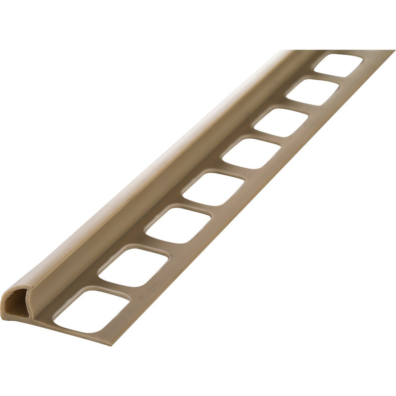 M-D 5/16 In. x 8 Ft. Beige PVC Bullnose Tile Edging