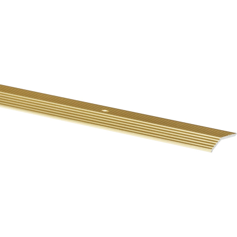 Do it Satin Gold Fluted 1-3/8 In. x 3 Ft. Aluminum Carpet Trim Bar, Wide