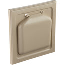 No-Pest 4 In. Tan Plastic Wide Mount Dryer Vent Hood