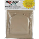 No-Pest 4 In. Tan Plastic Wide Mount Dryer Vent Hood