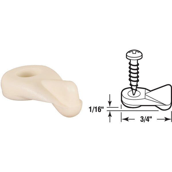 Prime-Line White Storm & Screen Panel Clip (25-Pack)