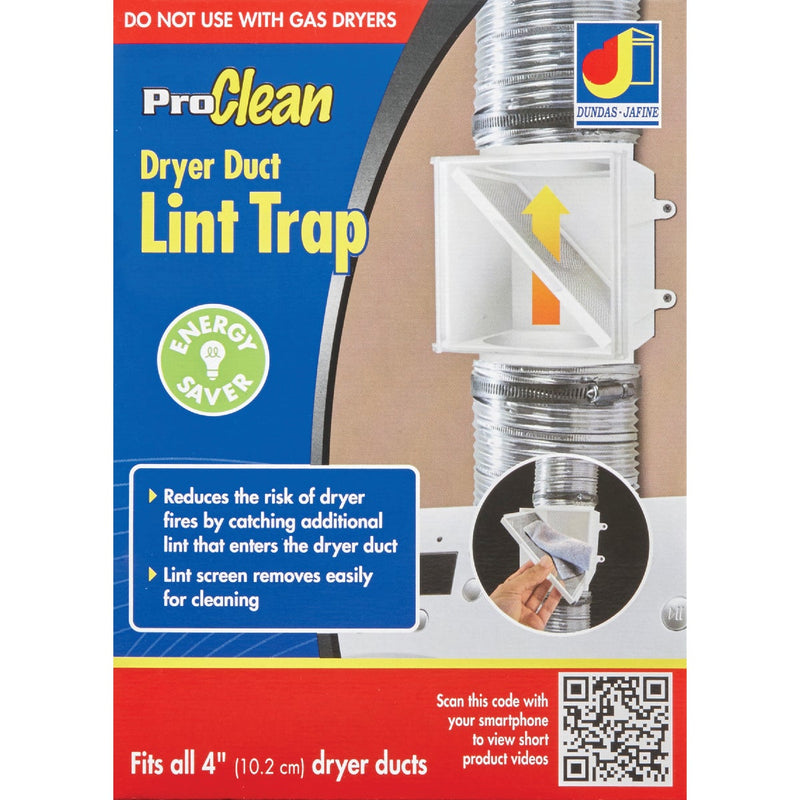ProClean Plastic Dryer Duct Lint Trap
