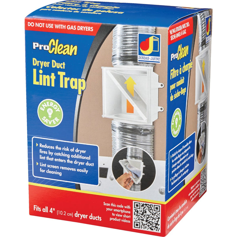 ProClean Plastic Dryer Duct Lint Trap