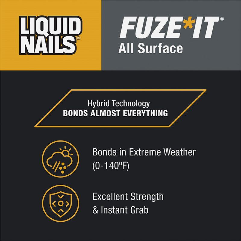 Liquid Nails Fuze-It 5 Oz. All Surface Construction Adhesive