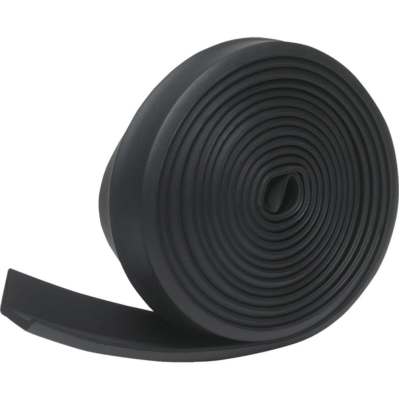 Do it 2-1/4 In. x 16 Ft. Black Rubber Weatherstrip Garage Door Seal