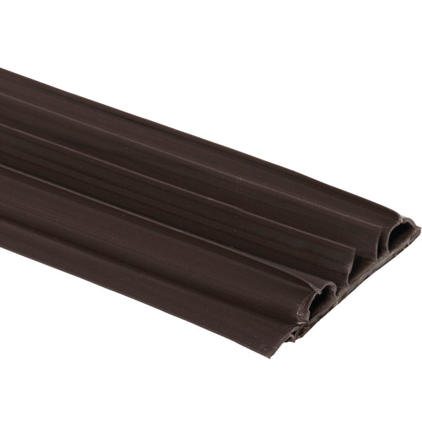 M-D 1.75 In. W. x 0.50 In. H. x 36 In. L. Brown Vinyl Door Bottom with Vinyl Fins for 1-3/4 In. Door