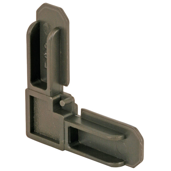 Prime-Line 3/4 In. x 7/16 In. Bronze Plastic Screen Frame Corner (100-Count)