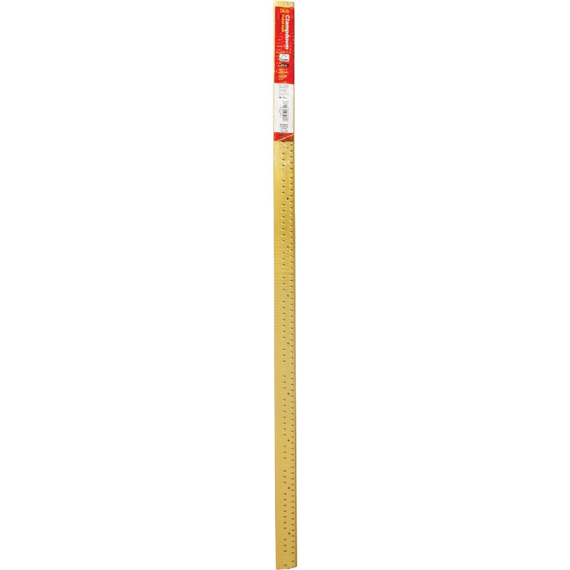 Do it Satin Gold Fluted 1-3/8 In. x 3 Ft. Carpet Clamdown with Teeth